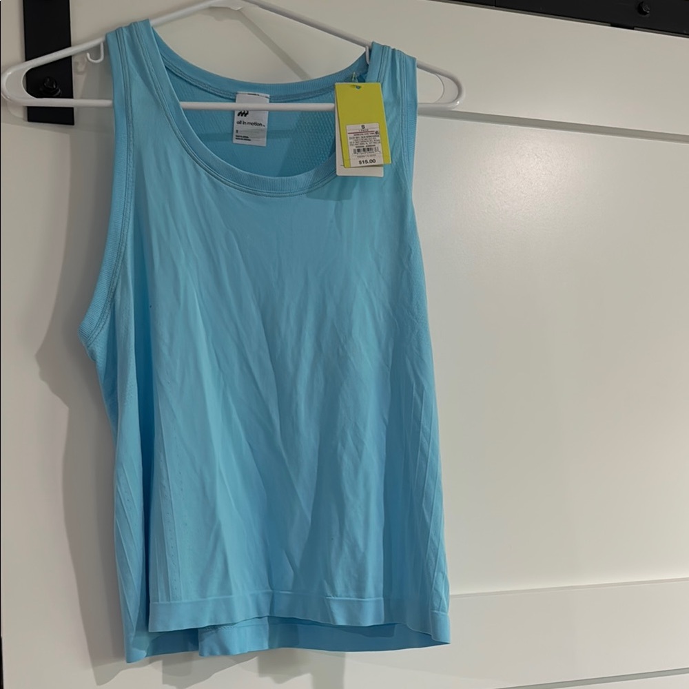All in Motion Blue Sleeveless Tank Top